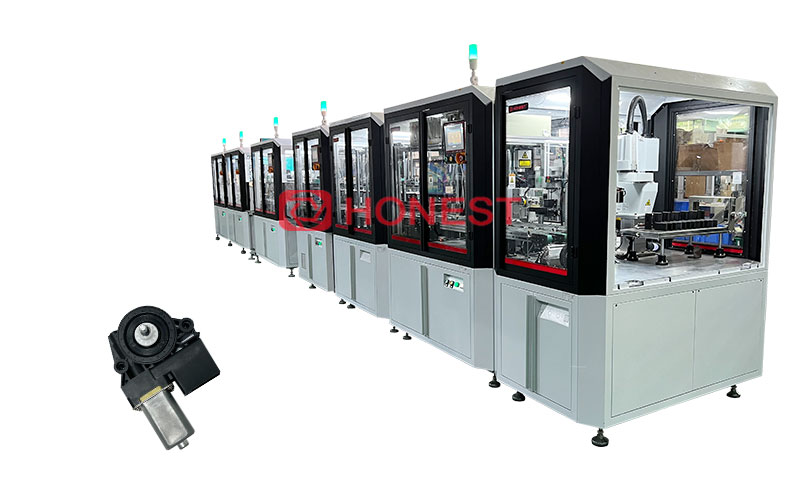 Motor gearbox part automatic assembly machine